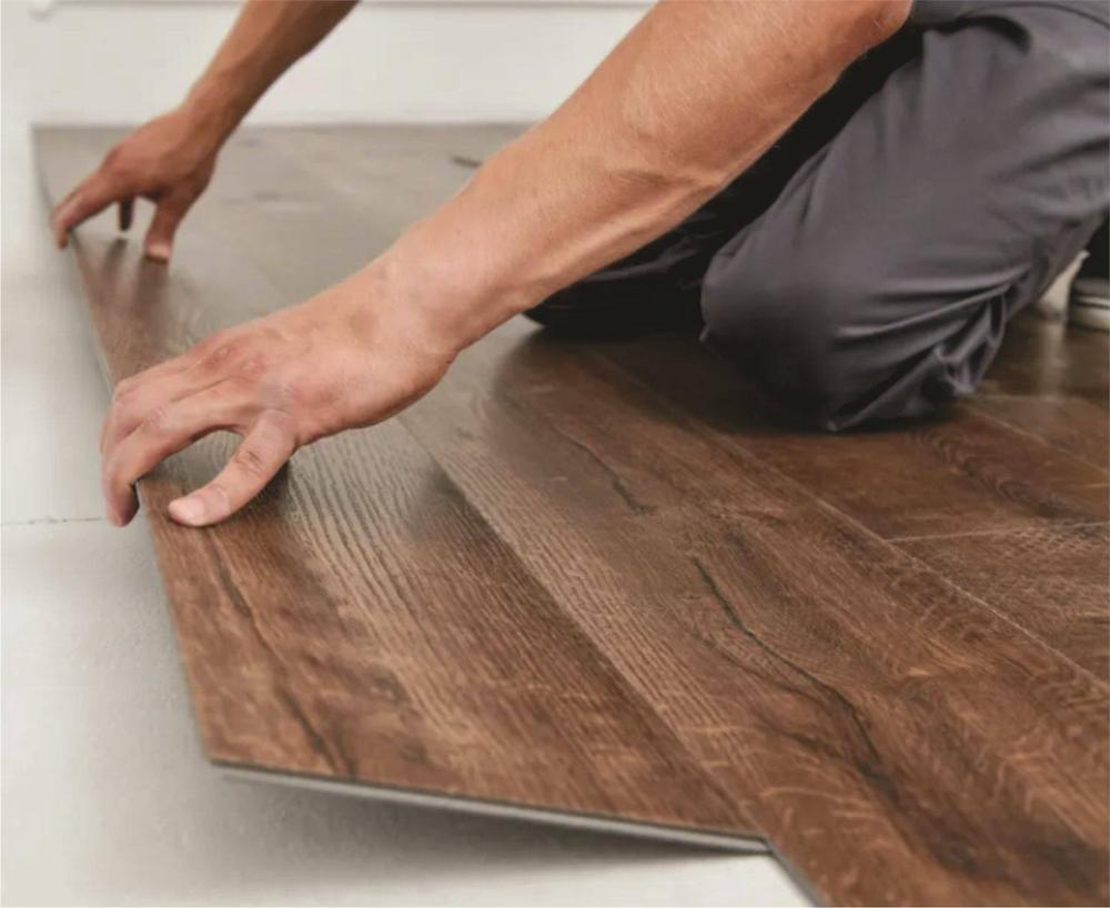 Finished vinyl plank flooring project